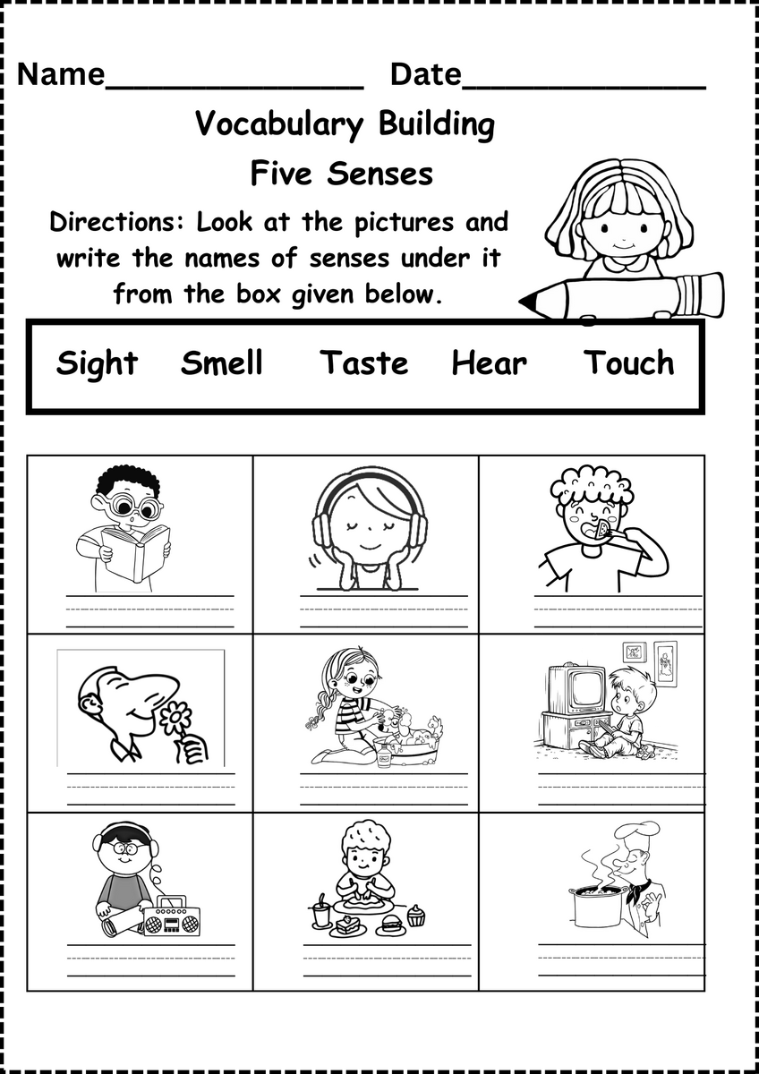 Five Senses Printables Pack For Sorting Fun And More Free Rock Your Homeschool