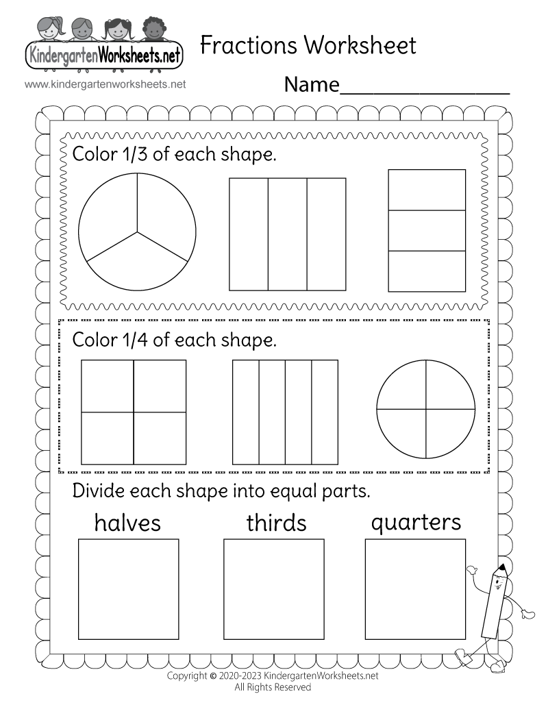 Fractions Worksheet Free Printable Digital PDF Back To School Worksheets For Kids ABCmouse