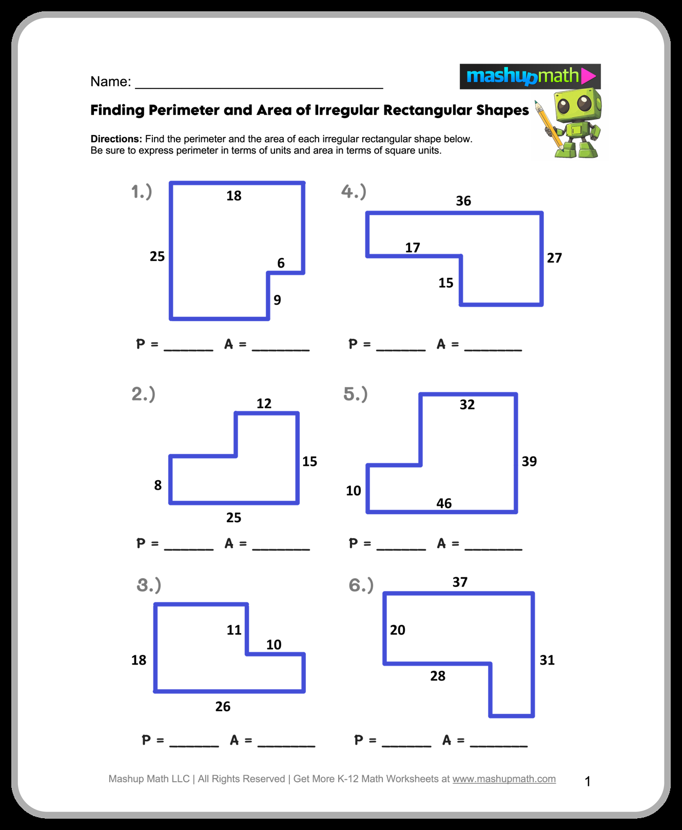 Free 6th Grade Math Worksheets Printable W Answers Mashup Math