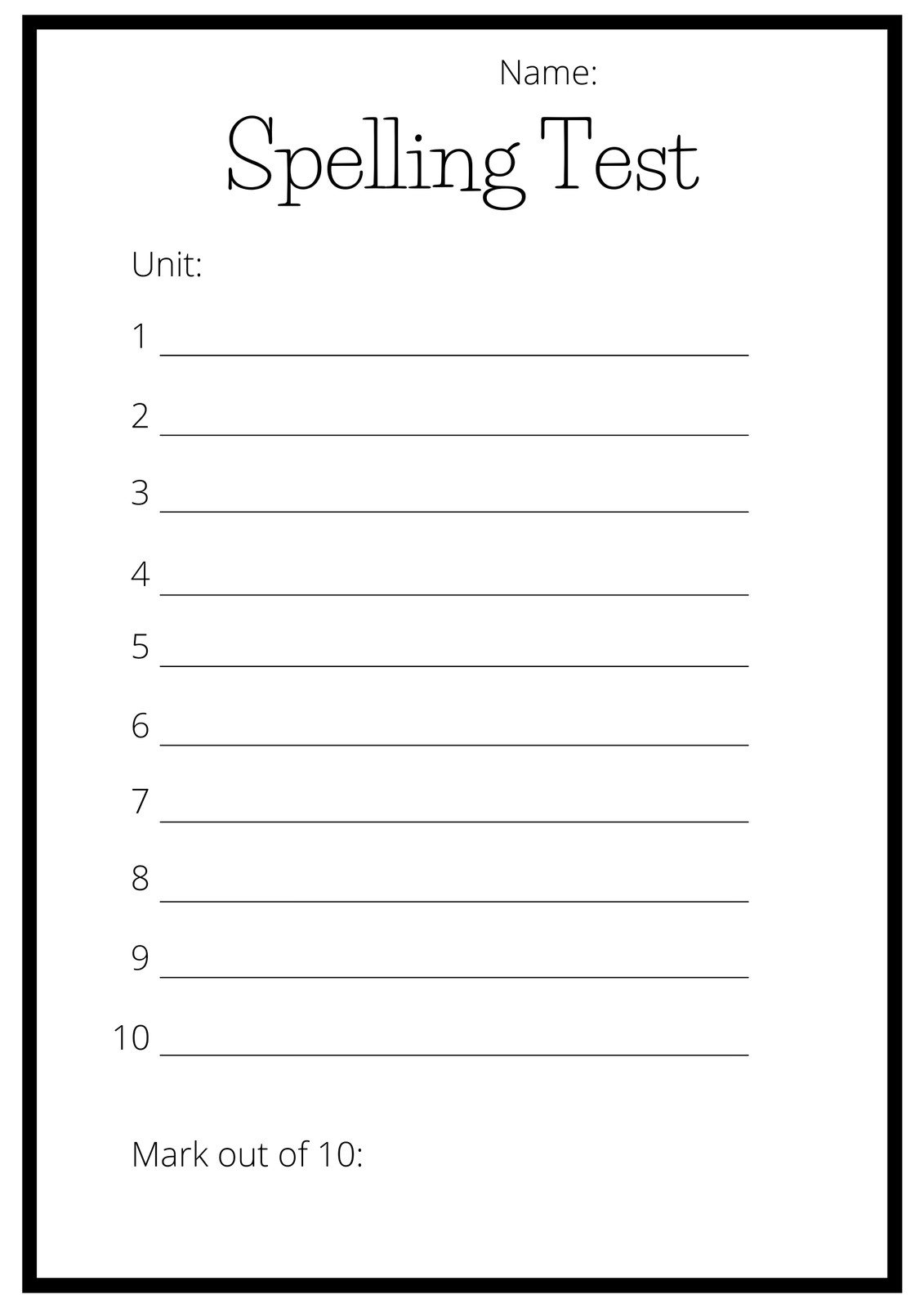 Spelling Worksheets Superstar Worksheets