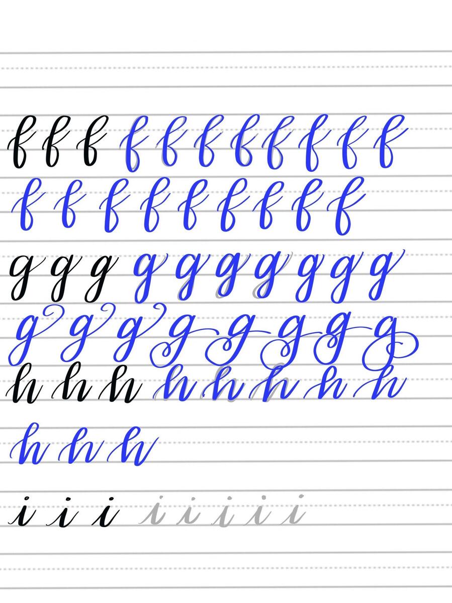 Free Brush Lettering Practice Sheets Lowercase Alphabet Magic Monday Freebie Calligraphy Worksheet Kelly Creates