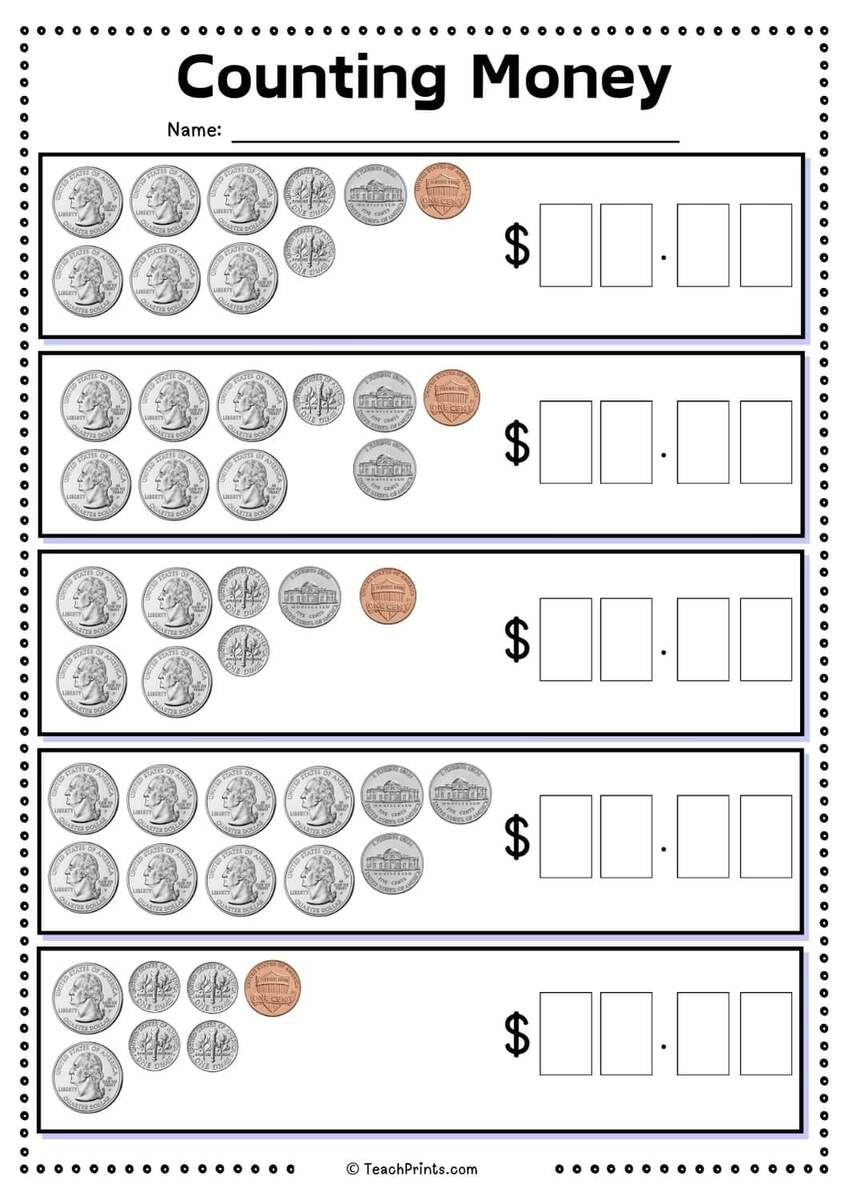 Free Counting Money And Coins Worksheets Teach Prints Free Counting Money And Coins Worksheets Teach Prints