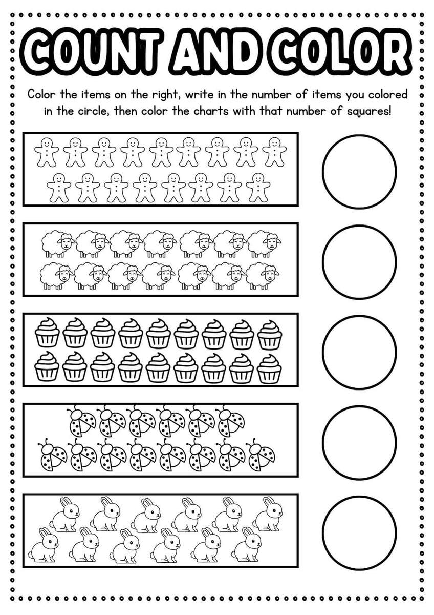 Free Counting Objects Worksheets Teach Prints