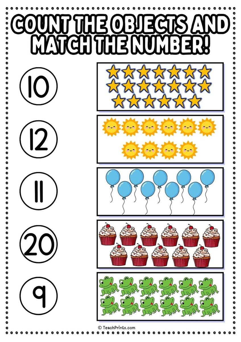 Counting To 20 Worksheets