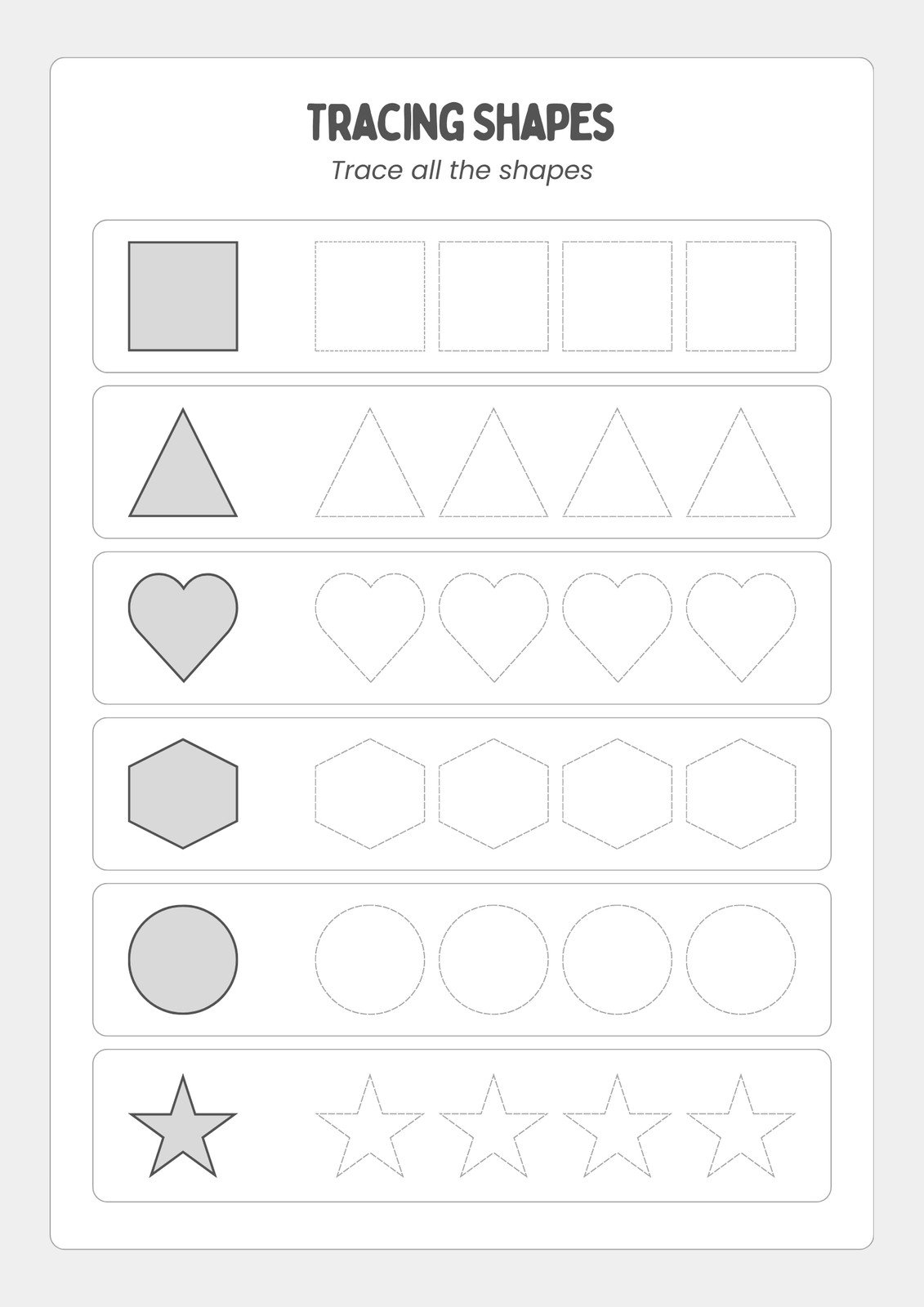 Make Your Own Printable Word Shapes Worksheets A To Z Teacher Stuff