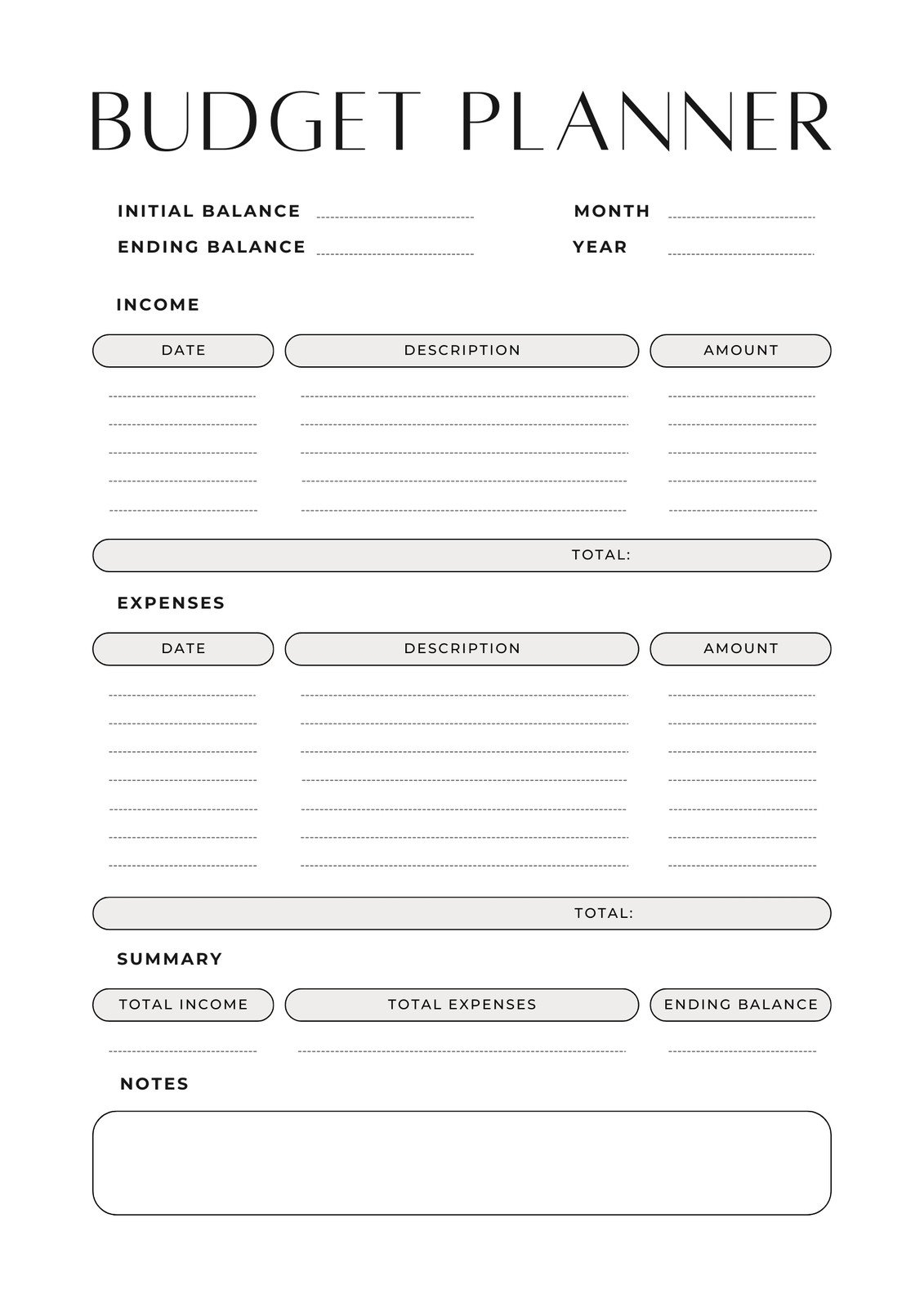 Free Custom Printable Business Planner Templates Canva