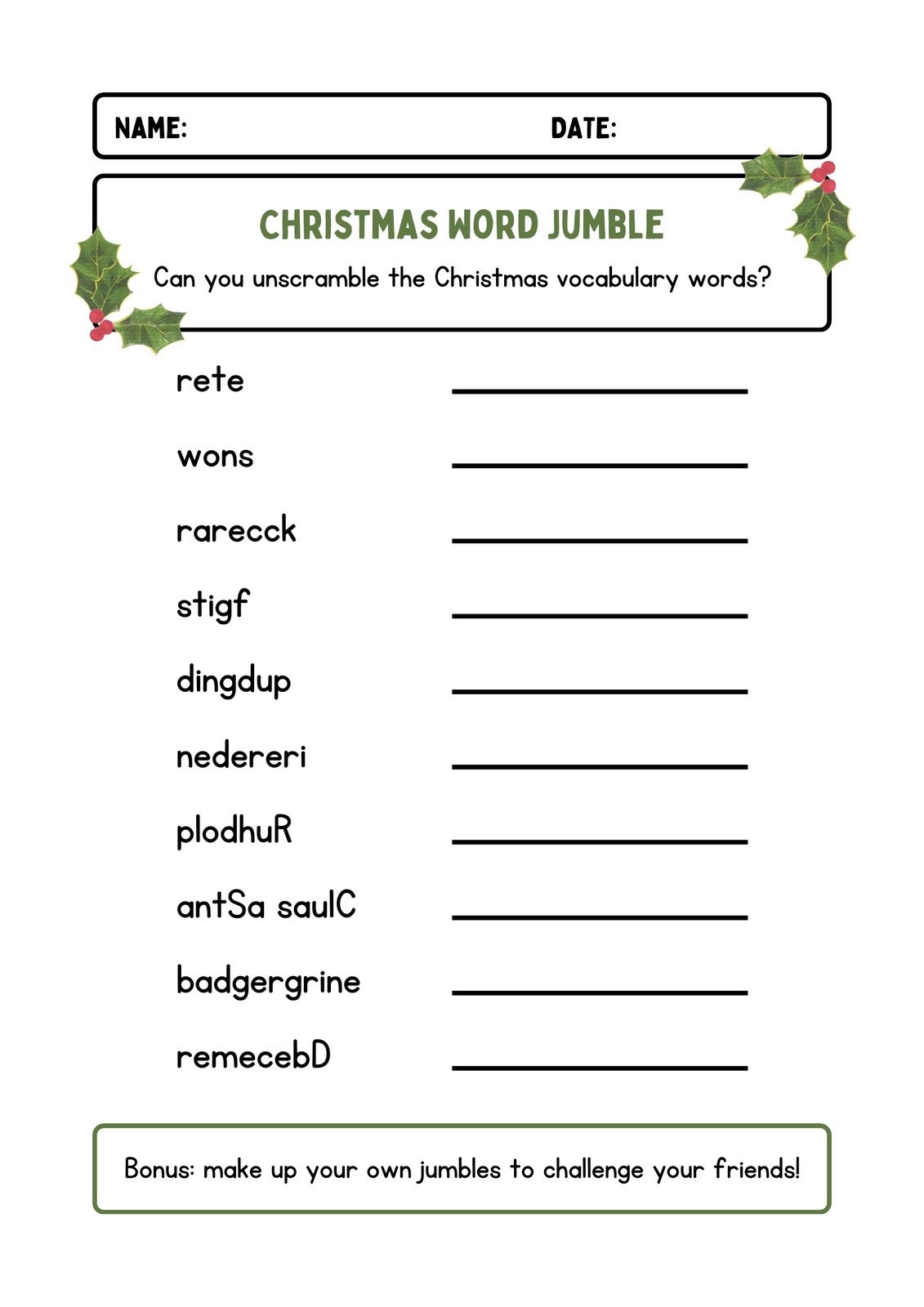 Free Editable Christmas Worksheet Templates Canva Free Editable Christmas Worksheet Templates Canva