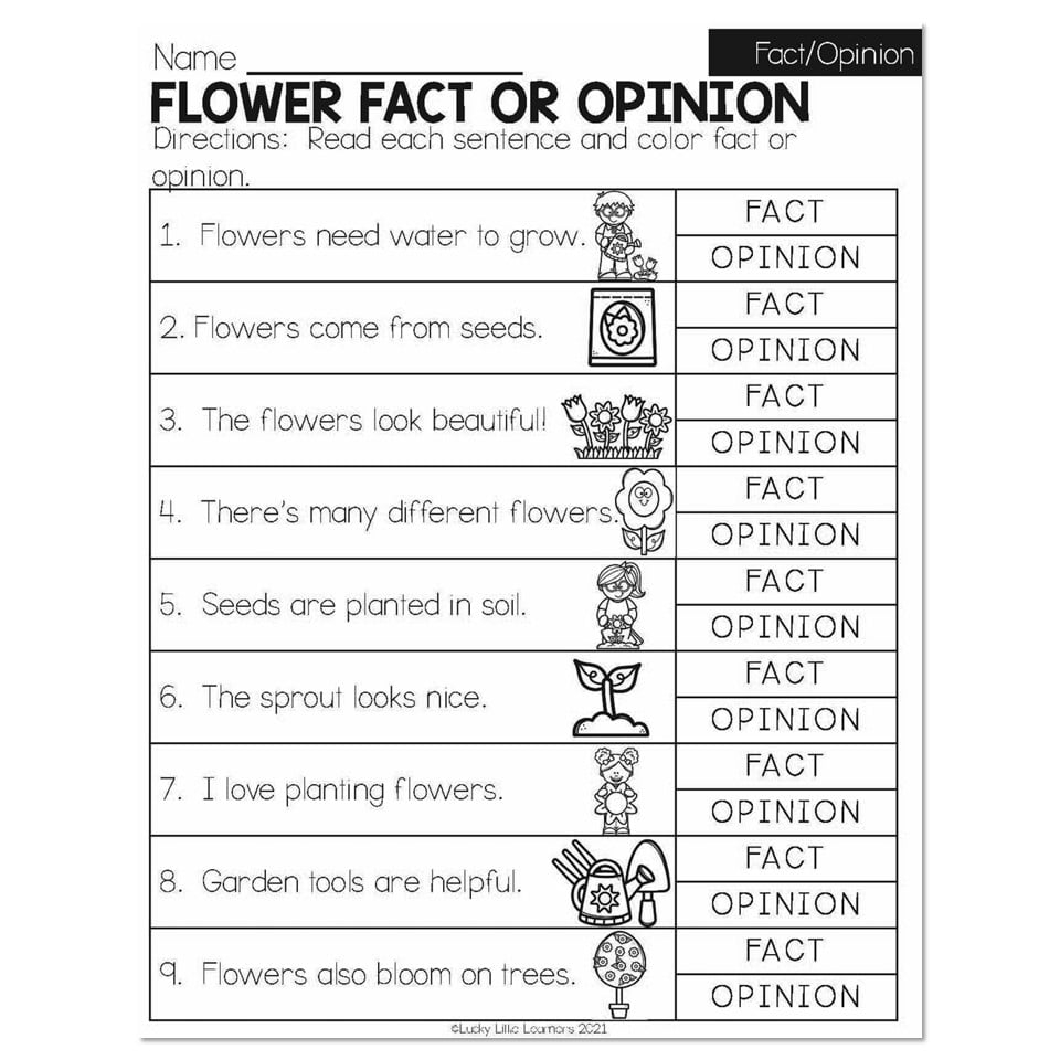 Fact And Opinion 2 Worksheet Worksheets Library