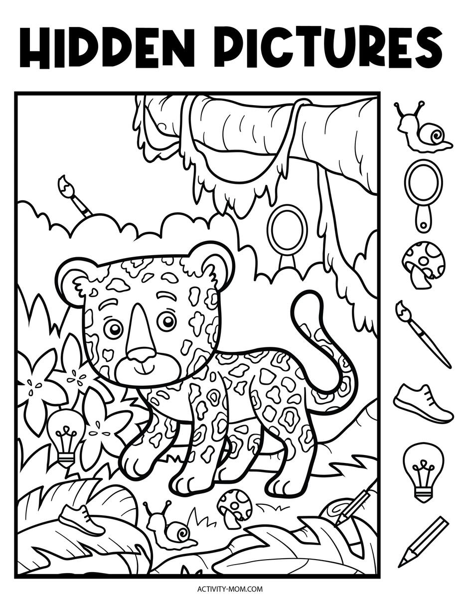 20 Free Printable Search And Find Activities Pjs And Paint