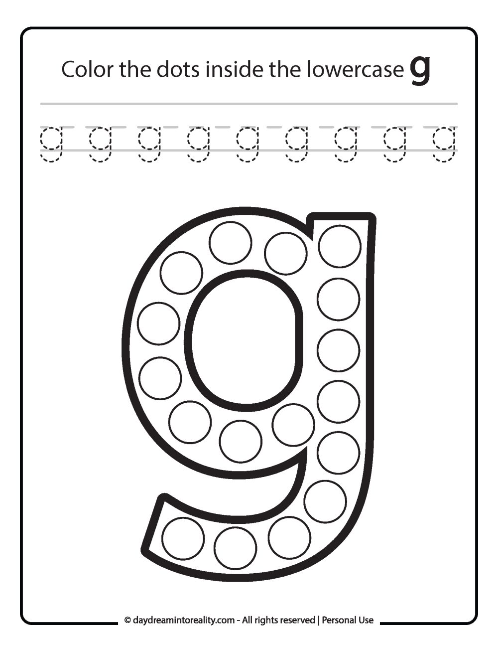 Free PDF Alphabet Dot Marker Worksheets Color Trace Daydream Into Reality Free PDF Alphabet Dot Marker Worksheets Color Trace Daydream Into Reality