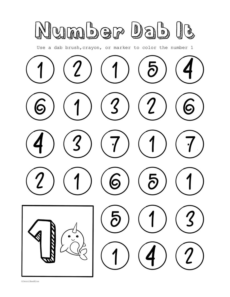FREE Printable Number 2 Worksheets Tracing Counting