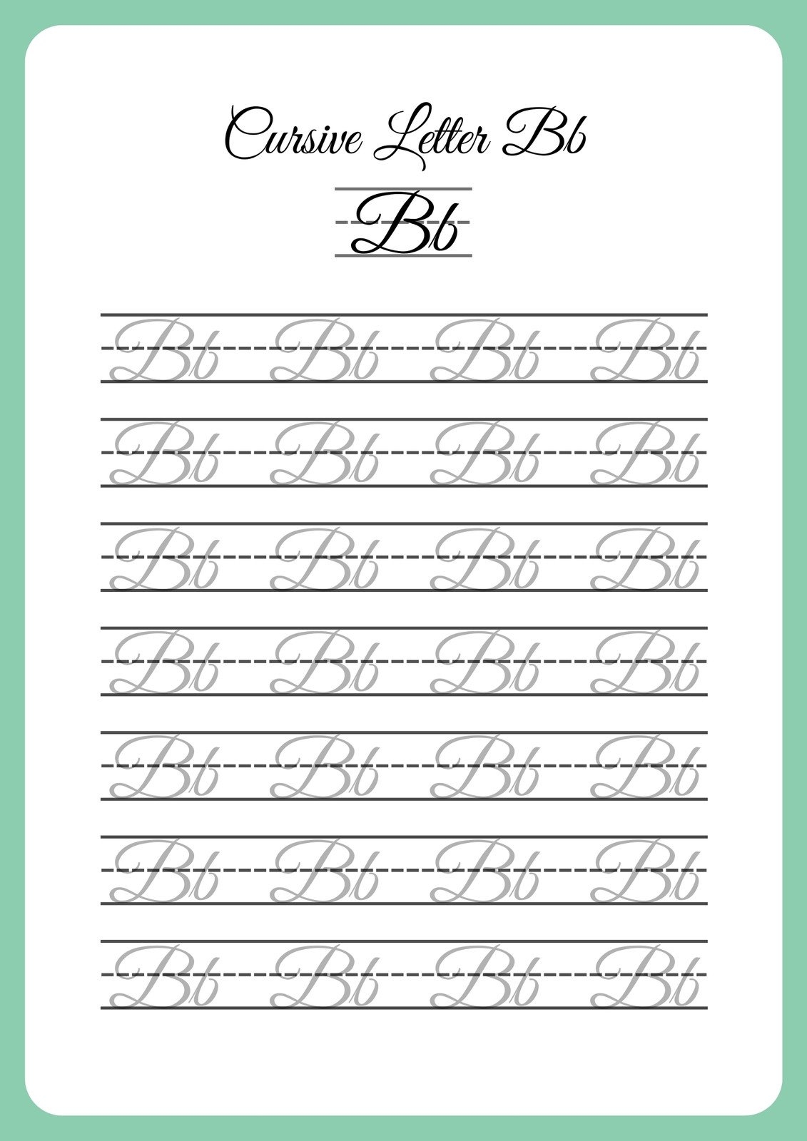 Printable 5th Grade Cursive Worksheets