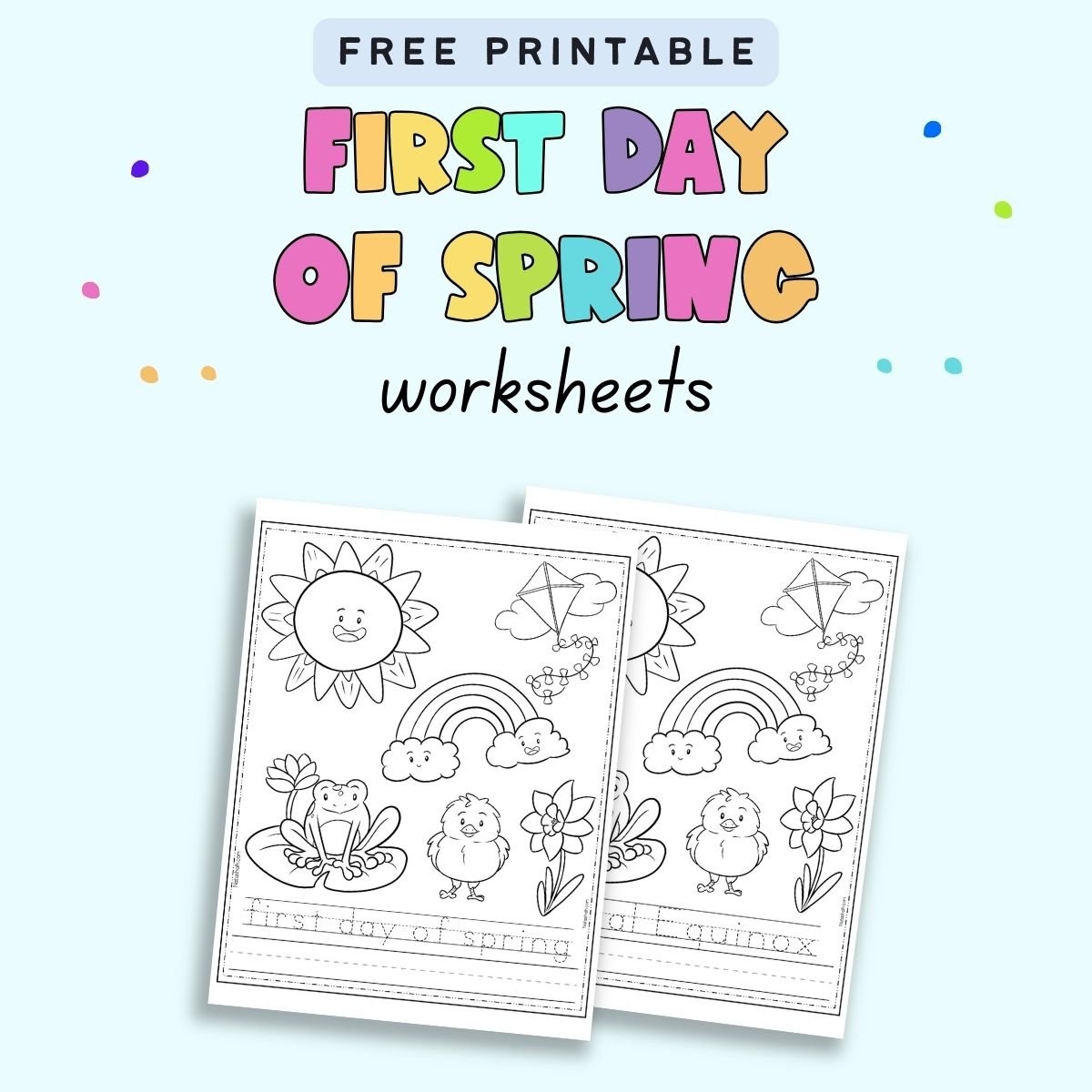 What I Will Do On The First Day Of Spring Printable Worksheet First Day Of Spring Kids Worksheet For Preschool Spring Writing Activity Etsy