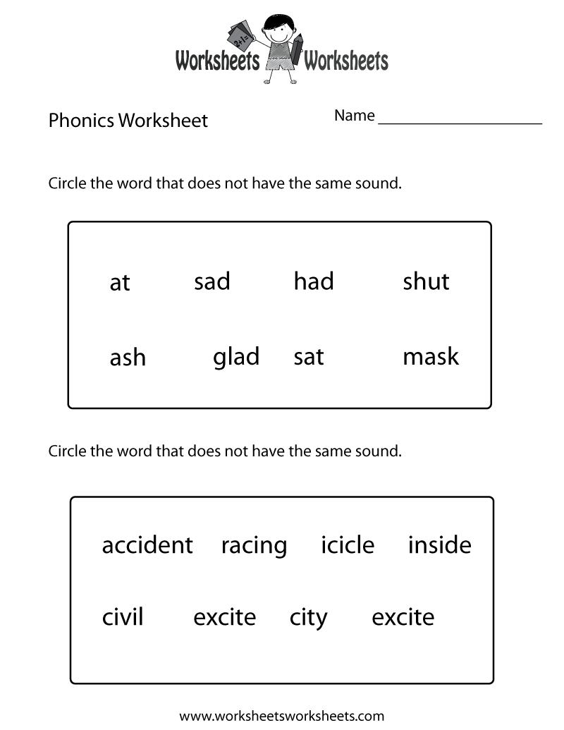 Free Printable First Grade Phonics Worksheet Letter B Sound Phonics Worksheets Tree Valley Academy