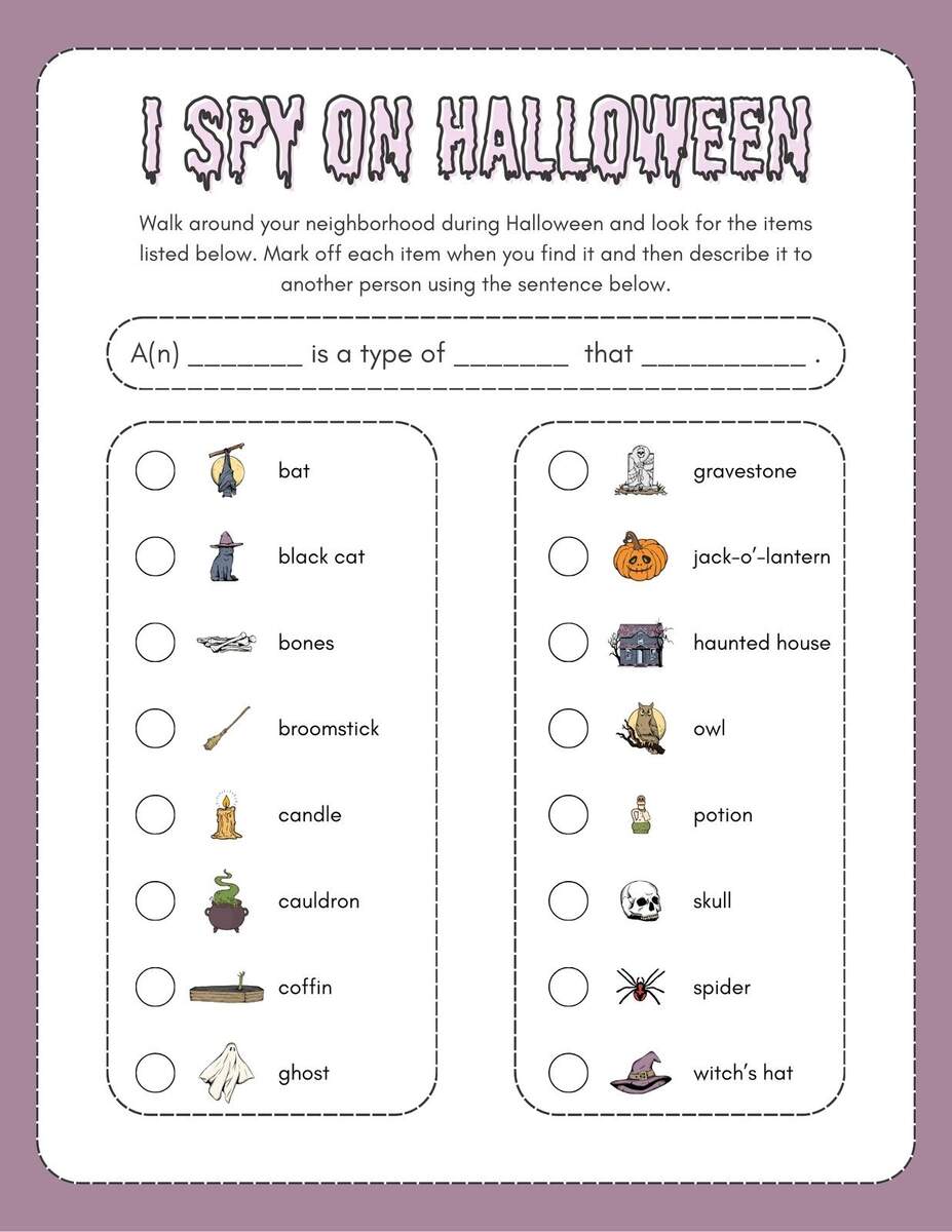 Free Printable Halloween Worksheet Templates To Edit Canva
