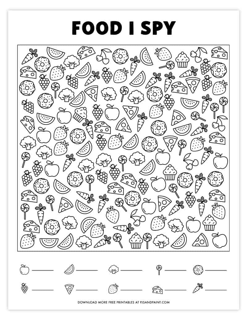 I Spy Spring Free Printable