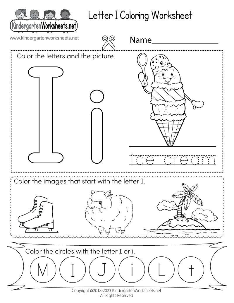 Free Printable Letter I Worksheets Perfect For Kindergarten Worksheets Library Free Printable Letter I Worksheets Perfect For Kindergarten Worksheets Library