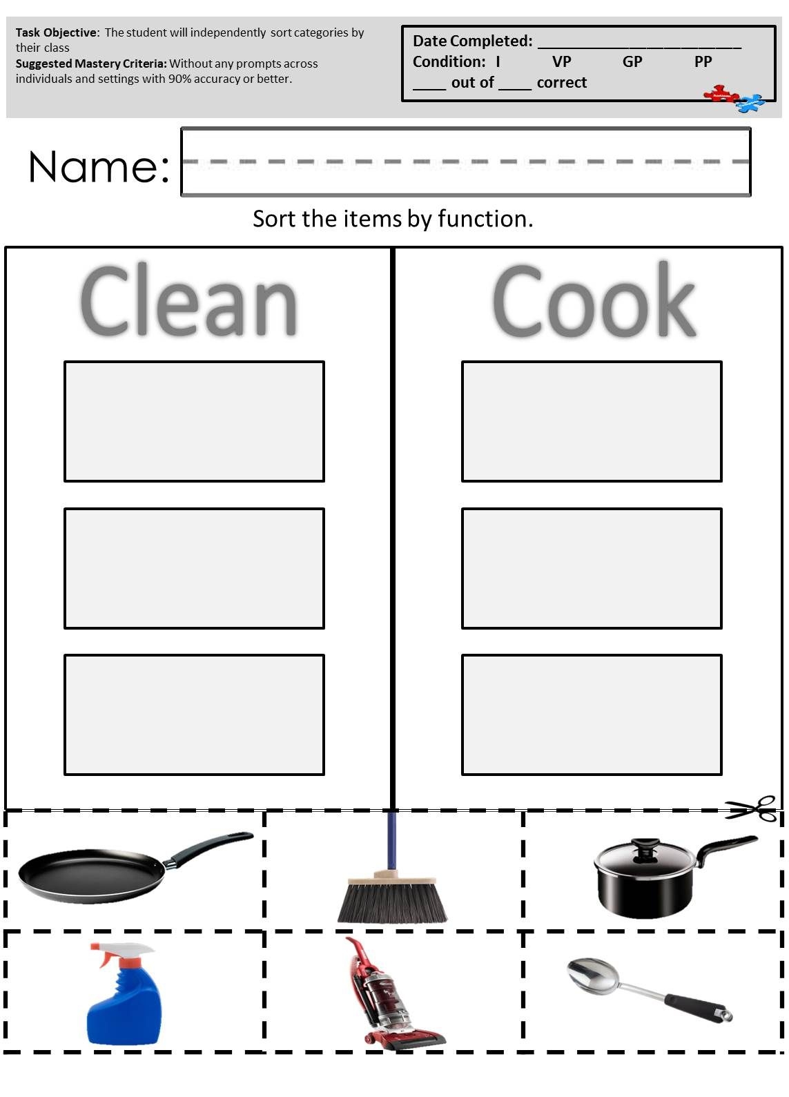 FREEBIE Adapting Worksheets For Students With Autism Setting Up Classrooms Series Materials Autism Classroom Resources