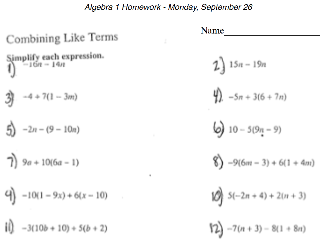 Algebra 1 Activities Answer Key 3rd Ed BJU Press Homeschool