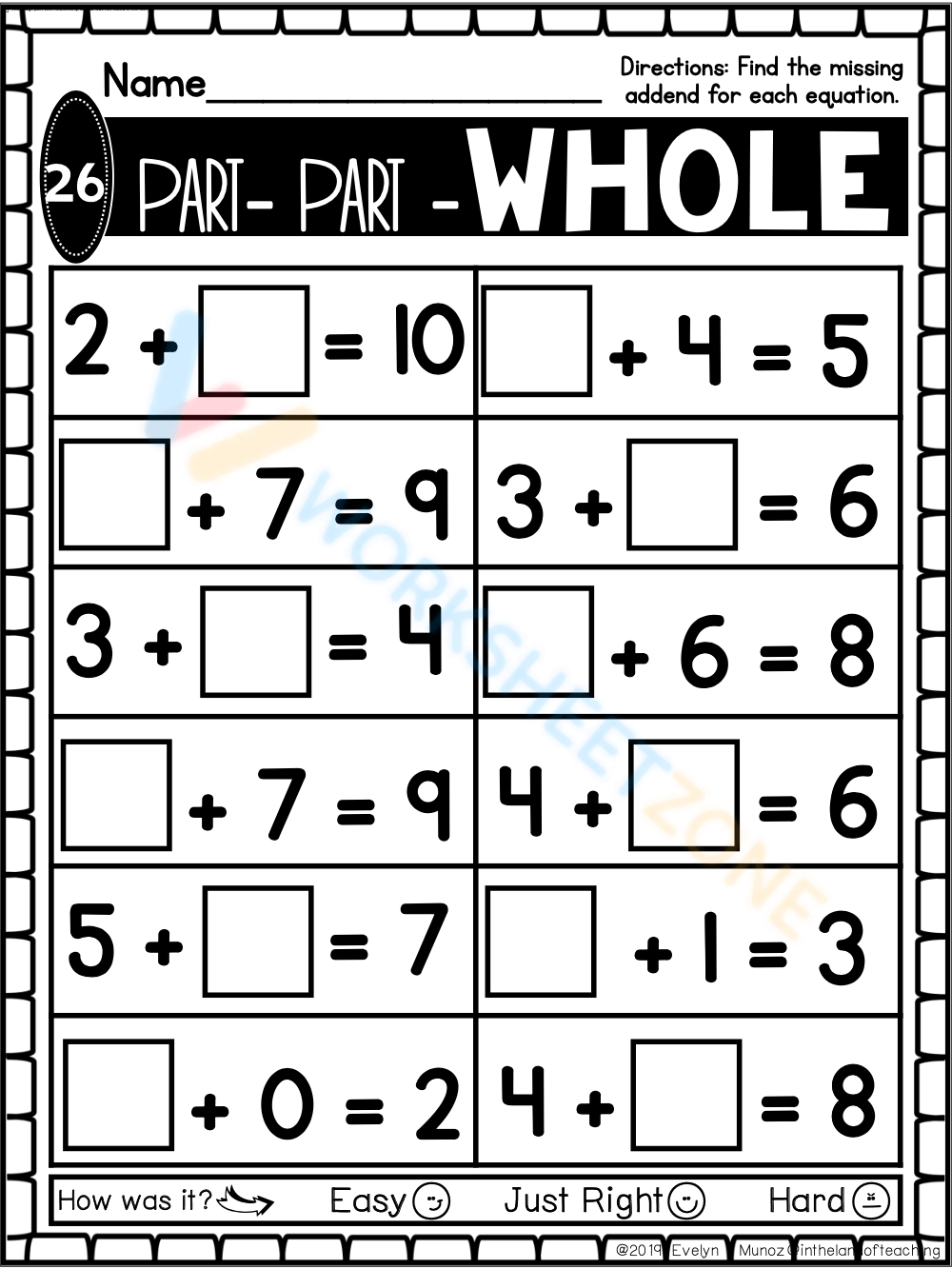 Free Printable Part Part Whole Worksheets For Kids Worksheets Library Part Part Whole Worksheets Free Teach Prints