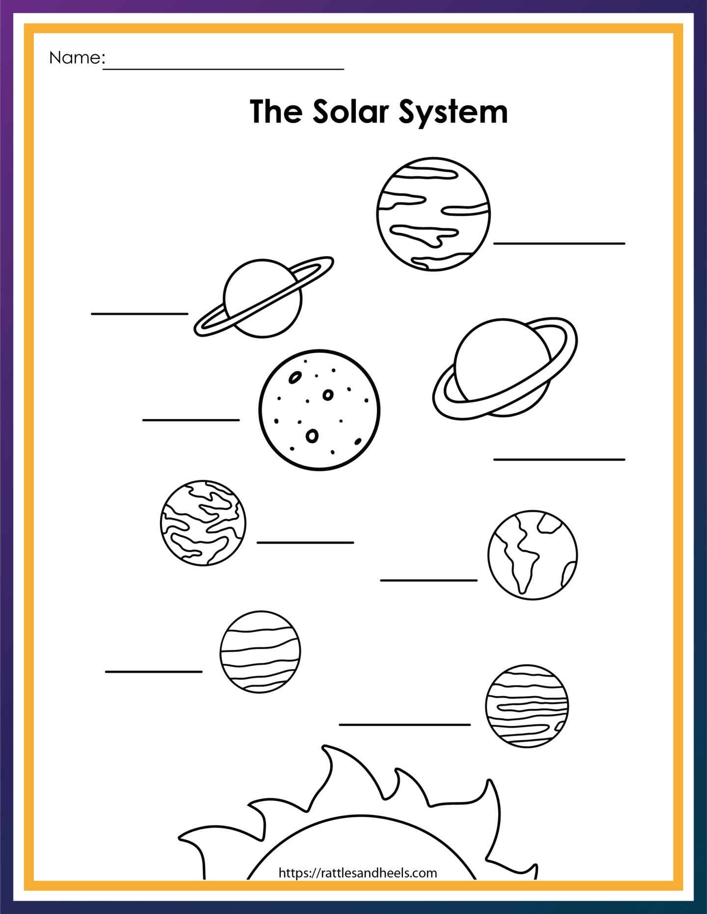 Free Solar System Worksheets For Kids Adanna Dill Solar System Free Worksheet SKOOLGO