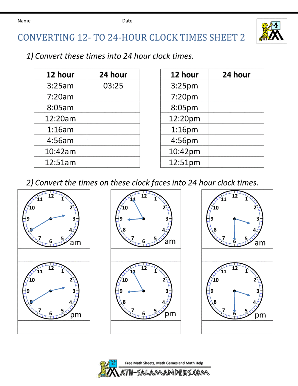 Free Time Worksheet 24 Hour Clock Download Free Time Worksheet 24 Hour Clock Png Images Free Worksheets On Clipart Library