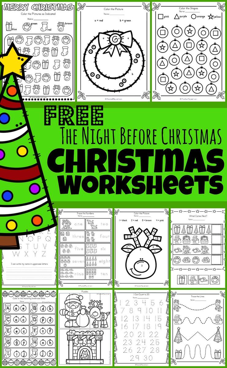 FREE Twas The Night Before Christmas Worksheets Activities FREE Twas The Night Before Christmas Worksheets Activities