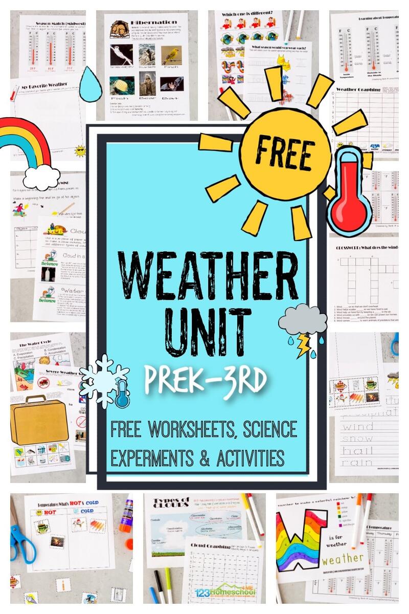 FREE Weather Unit Worksheets Experiments Activities For Kids FREE Weather Unit Worksheets Experiments Activities For Kids