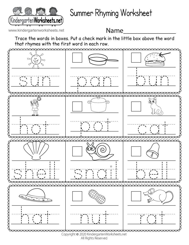 Fun Summer Activities Free Editable Kindergarten Worksheets Canva