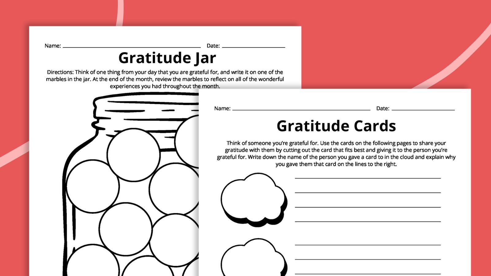 Gratitude Worksheets Free Printables