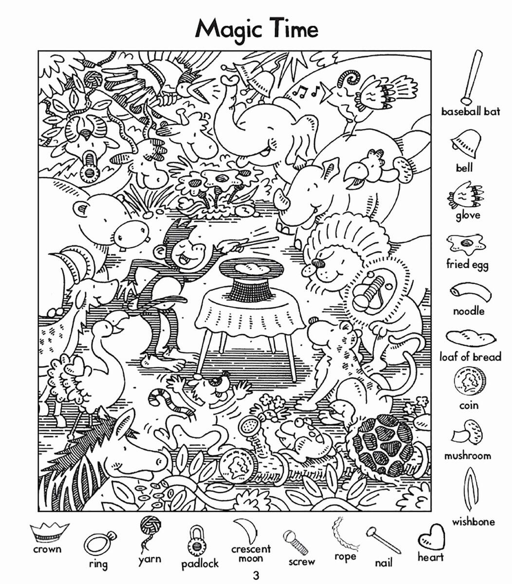 Highlights Hidden Pictures Printable 123 Worksheets