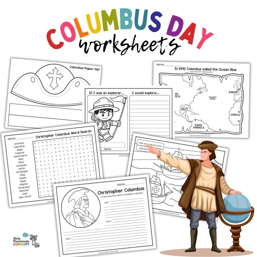 Columbus Day Free Worksheet Squarehead Teachers