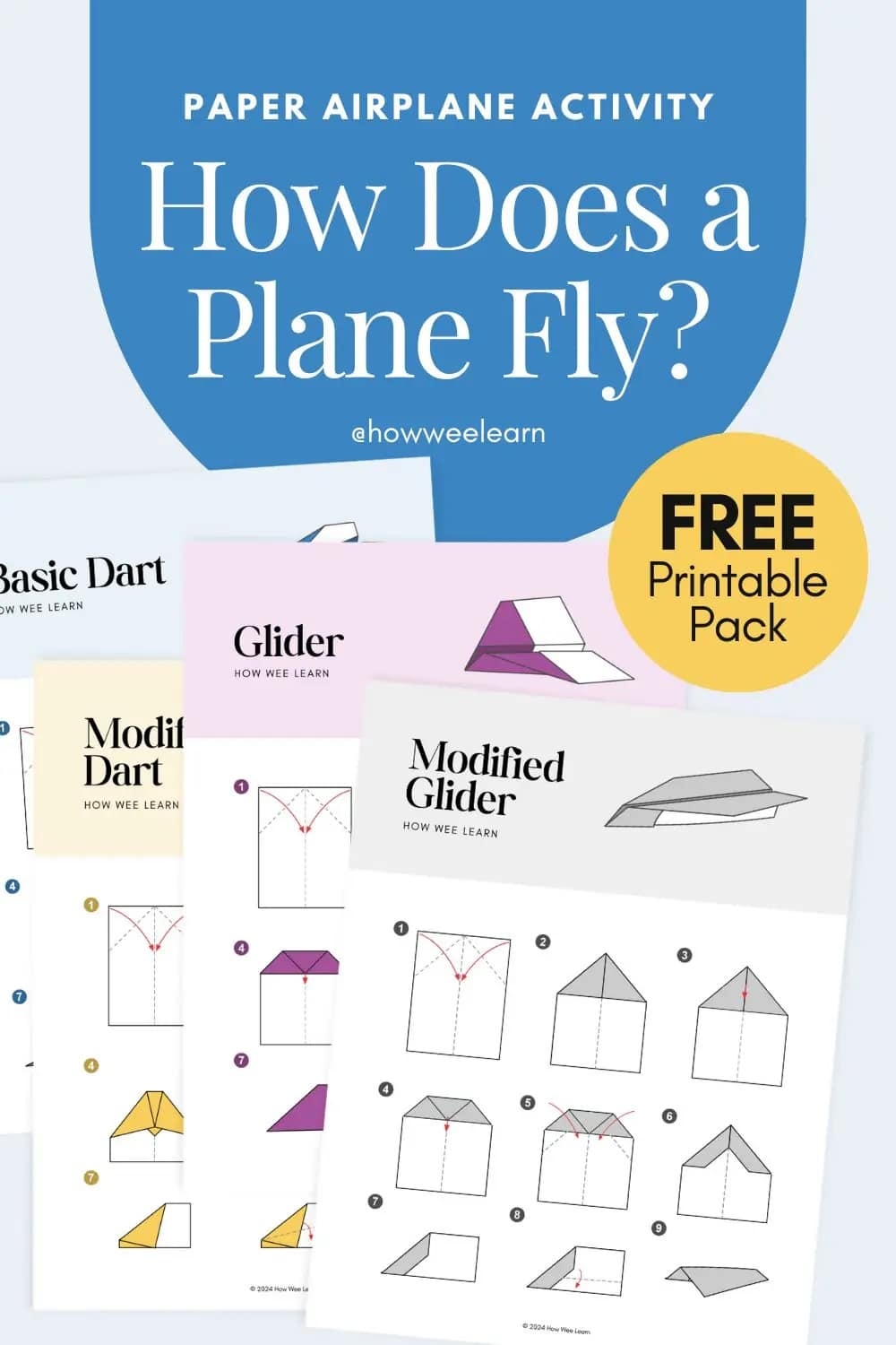How We Fly Paper Airplane Printable Pack Free Homeschool Deals Travel Adventure Airplane Activity Book For Kids Fun With Mama