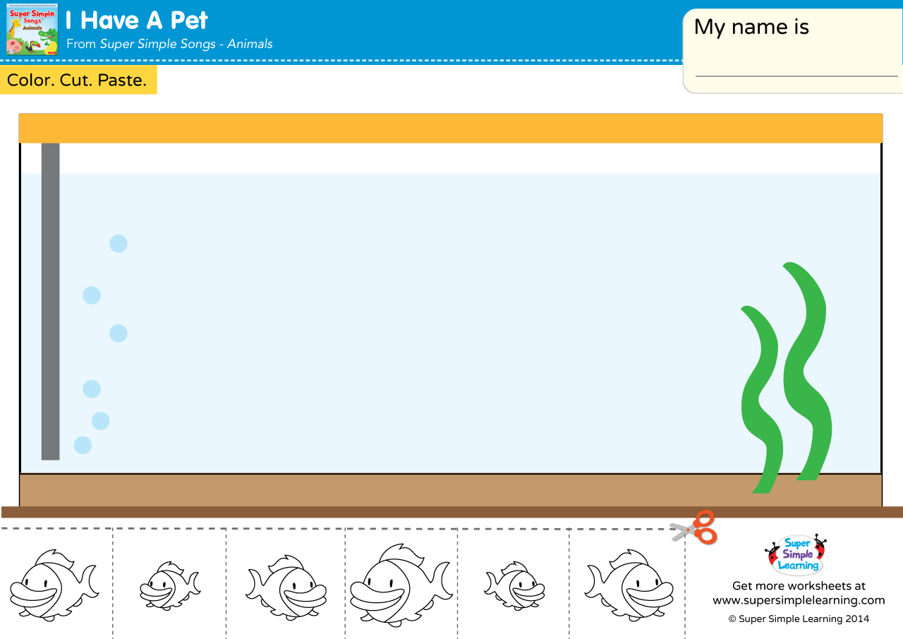 Printable Aquarium Spatial Orientation Activity For Kindergarten
