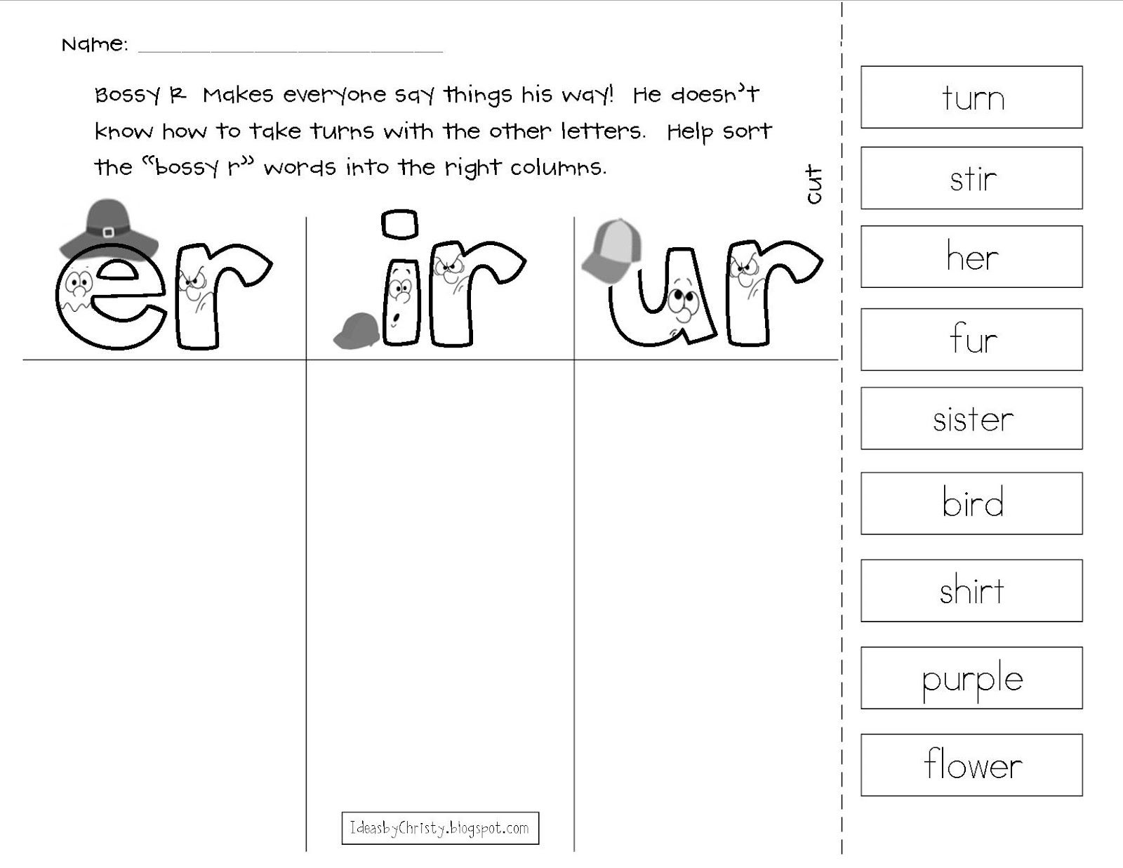 Ir Ur Er Word Search WordMint