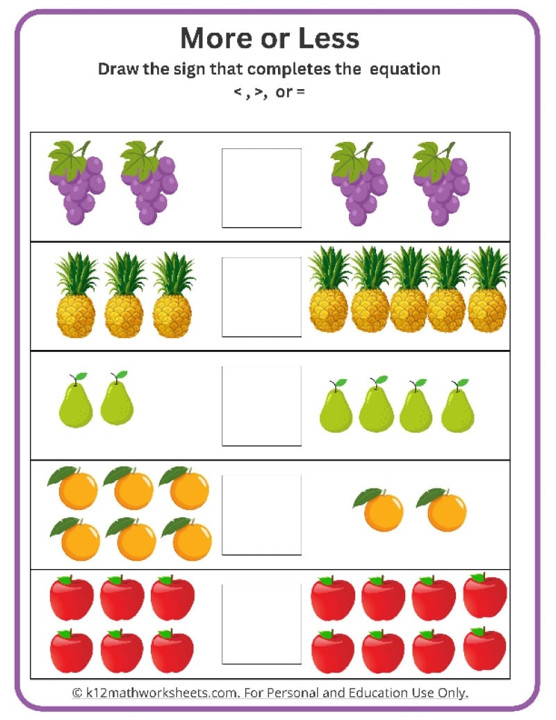 Comparing Numbers Games ONLINE Worksheets