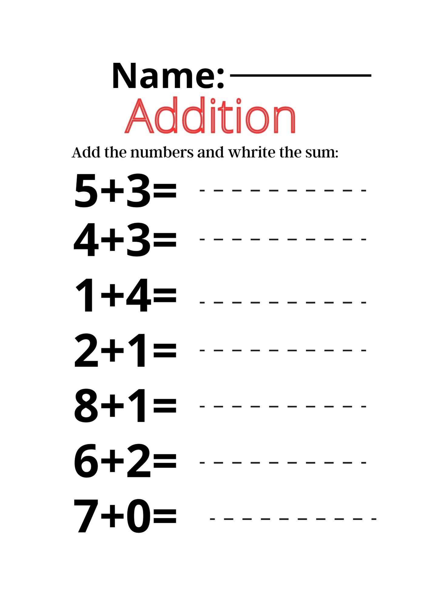 Math Worksheet For Kids Addition And Subtraction Space Black And White Mathematic Activity Page Stock Vector Image Art Alamy
