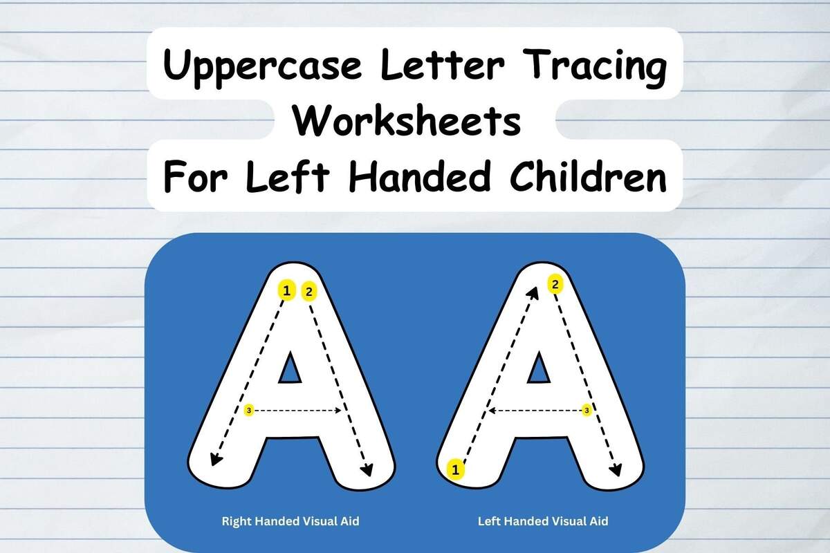Large Letter Tracing Worksheet For Left Handed Children For Occupational Therapists Teachers And Parents A Z Etsy Large Letter Tracing Worksheet For Left Handed Children For Occupational Therapists Teachers And Parents A Z Etsy