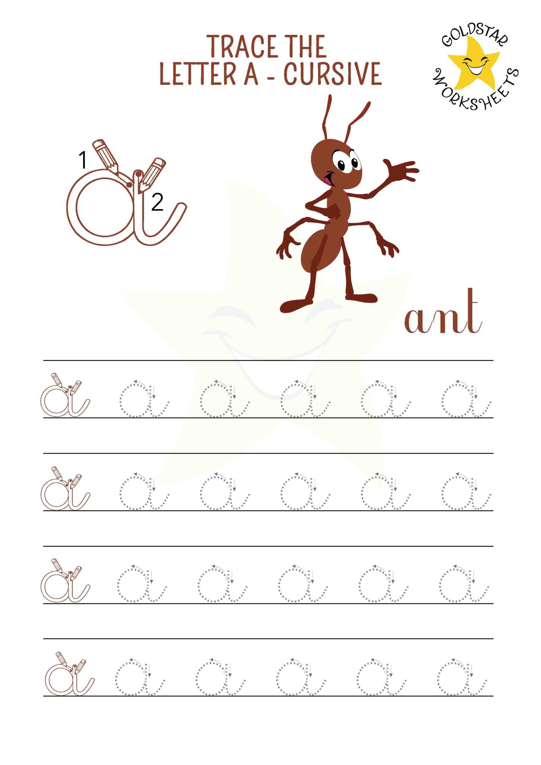 Learn Flowing Lowercase Cursive With Fun Tracing Sheets