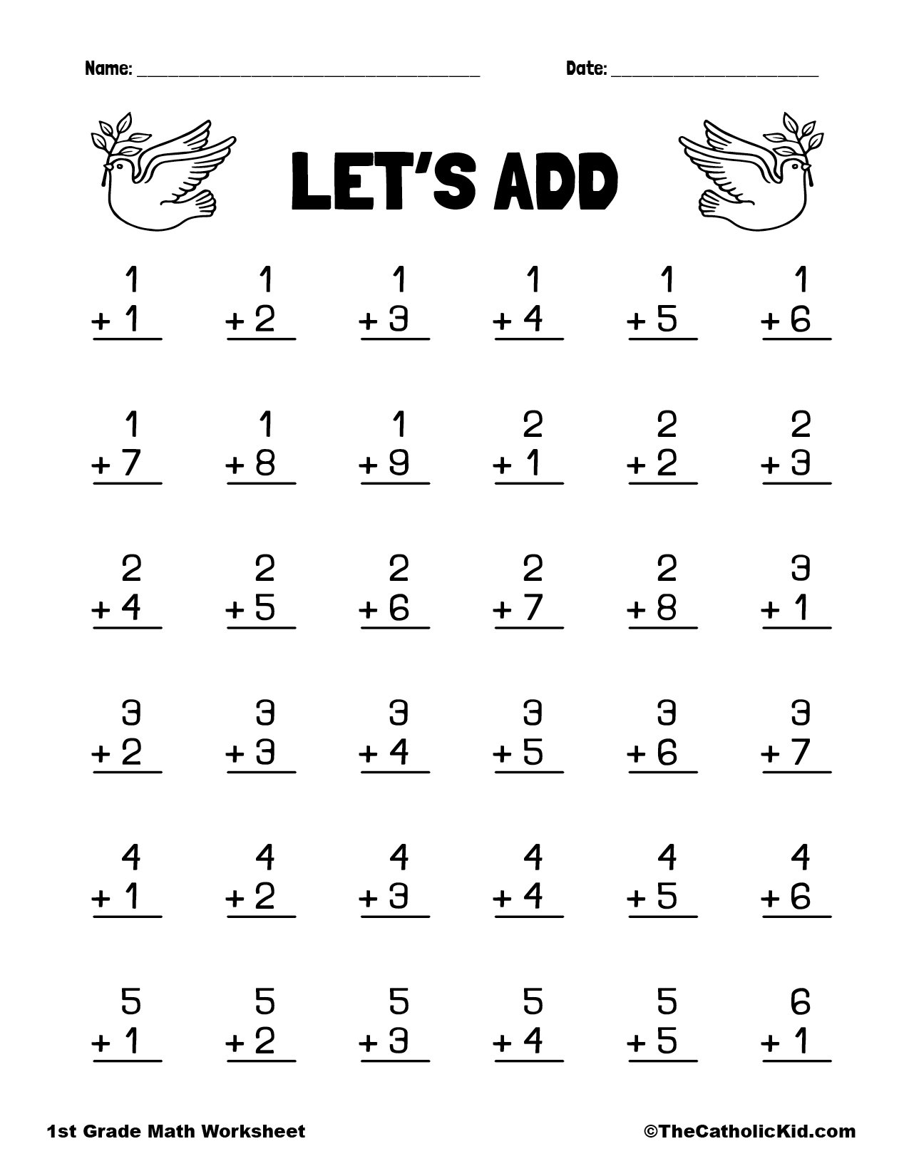Addition Facts To 20 Worksheets
