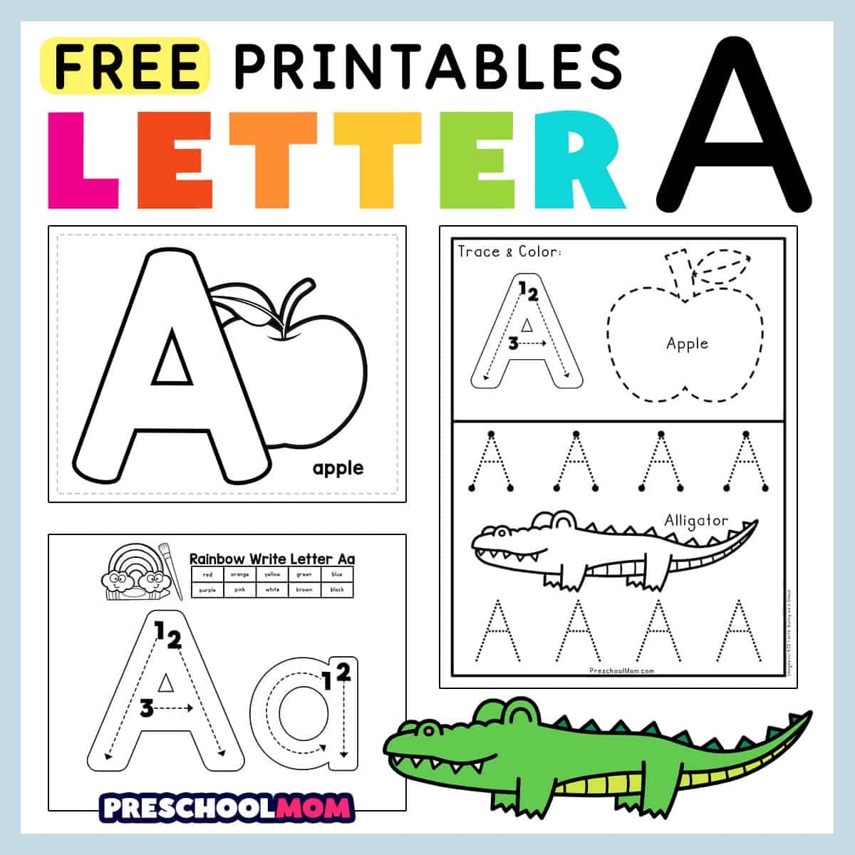 Alphabet Worksheets PresschoolPad