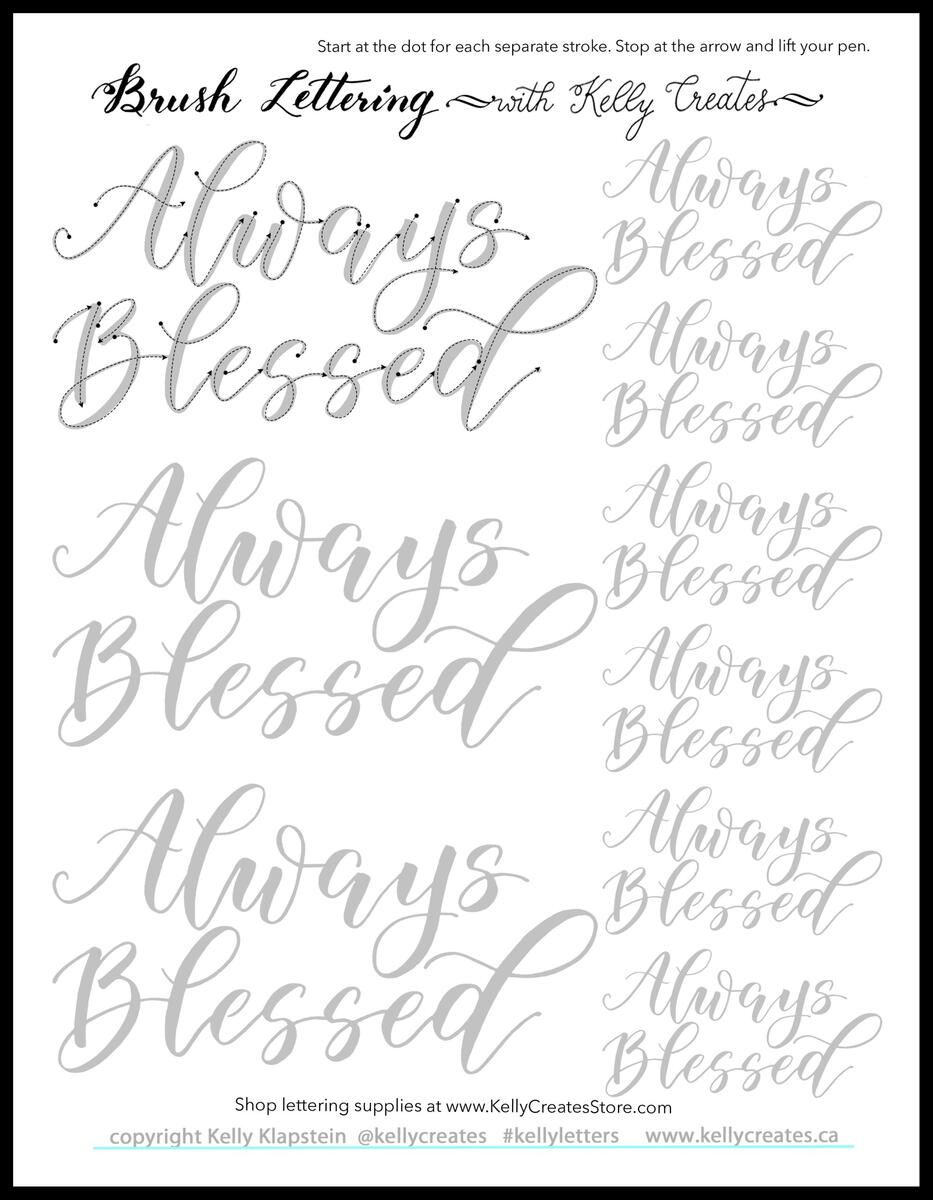 Magic Monday Freebie Calligraphy Worksheet Kelly Creates Magic Monday Freebie Calligraphy Worksheet Kelly Creates
