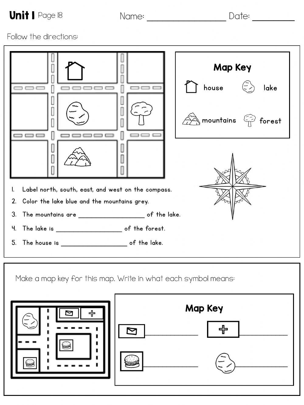 Map Skills Part 2 Cindy L Sager Worksheets Library