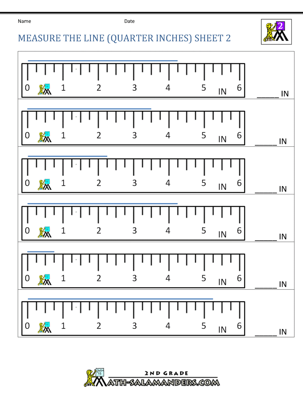 Measurement Math Worksheets Measuring Length 2nd Grade Measurement Worksheets