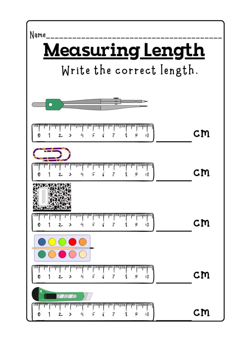 Kindergarten Measurement Worksheet Free