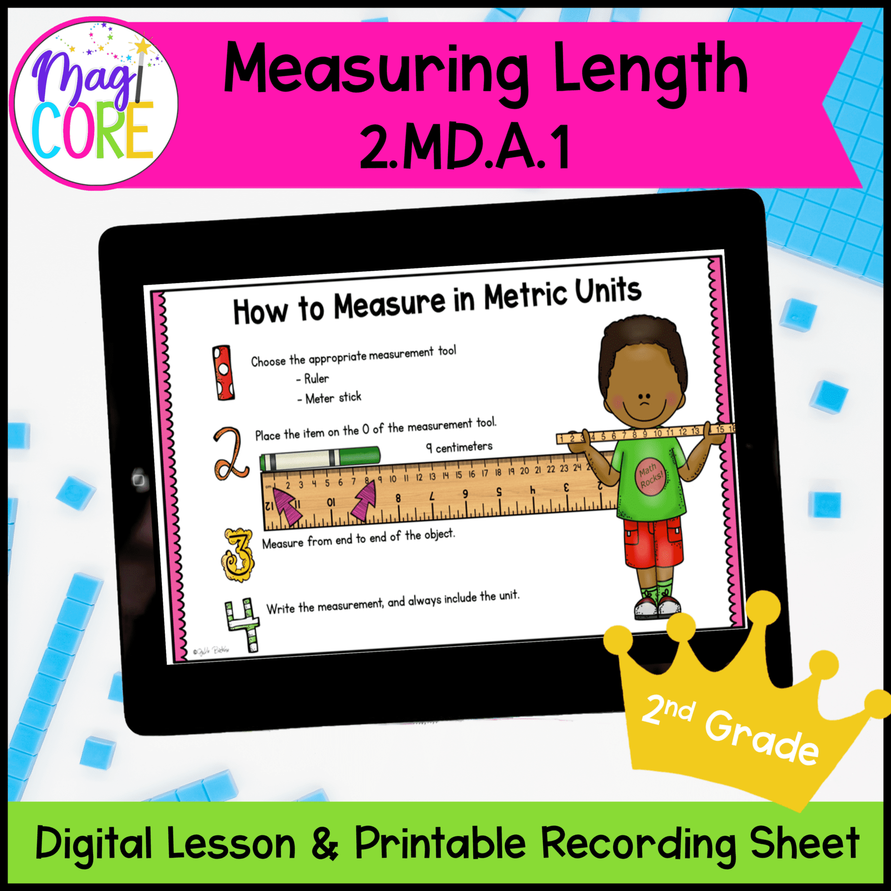 Measuring Length 2nd Grade Math Digital Mini Lesson 2 MD A 1 MagiCore Measuring Length 2nd Grade Math Digital Mini Lesson 2 MD A 1 MagiCore