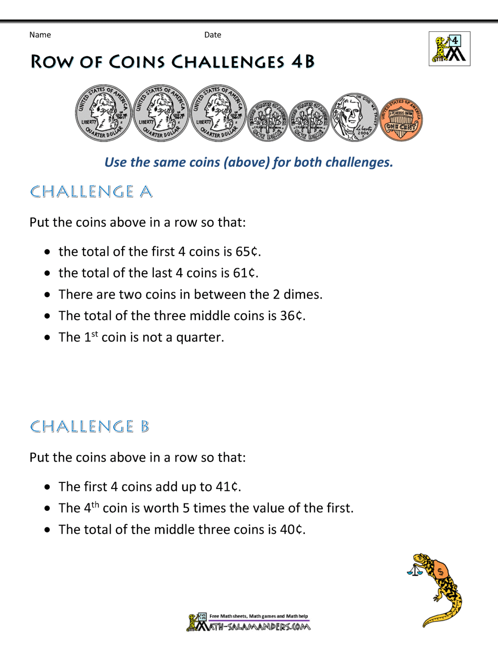 Money Word Problems 4th Grade Money Word Problems 4th Grade