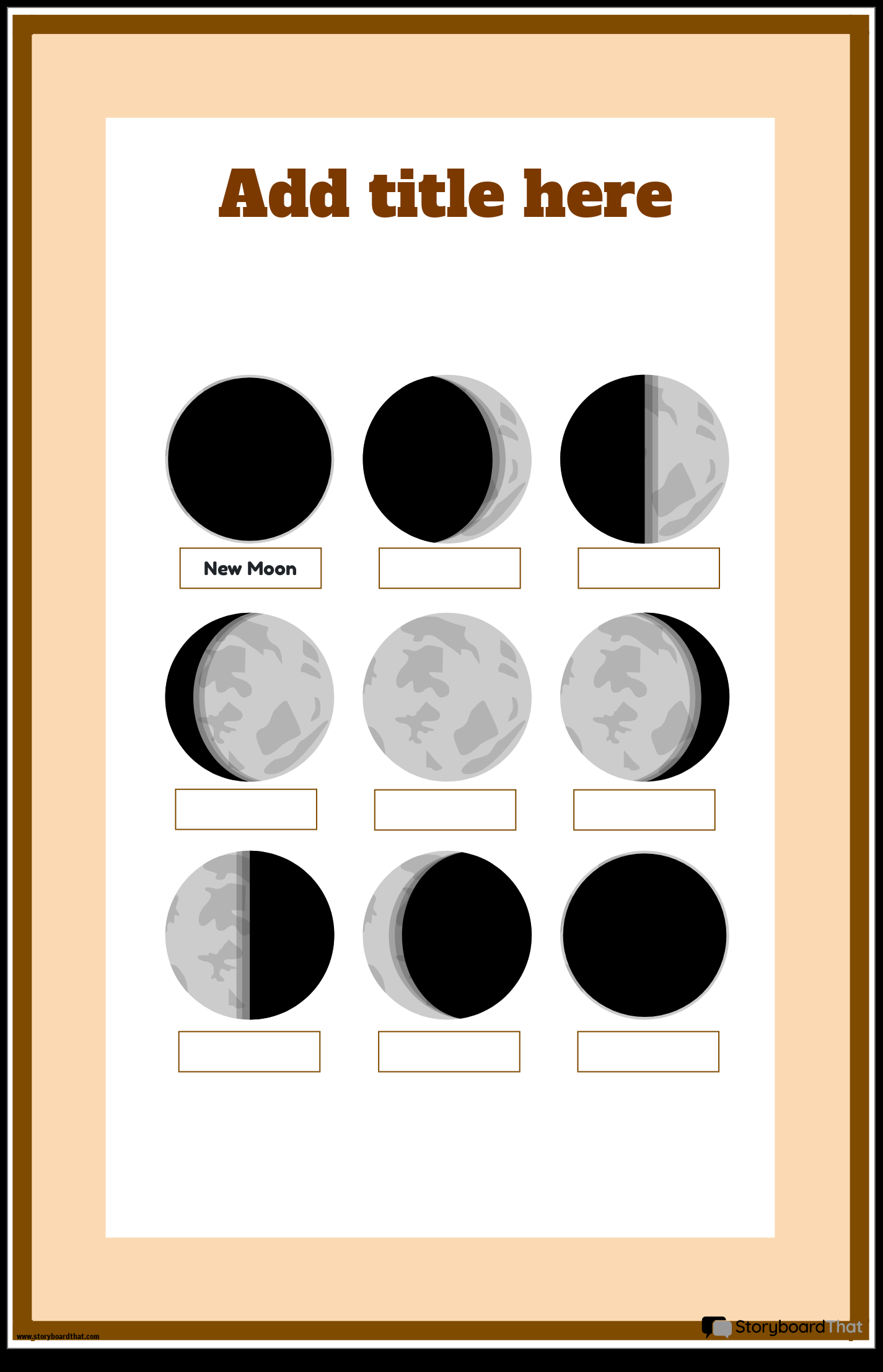 Moon Phases Posters Free Customizable Storyboard That Moon Phases Posters Free Customizable Storyboard That