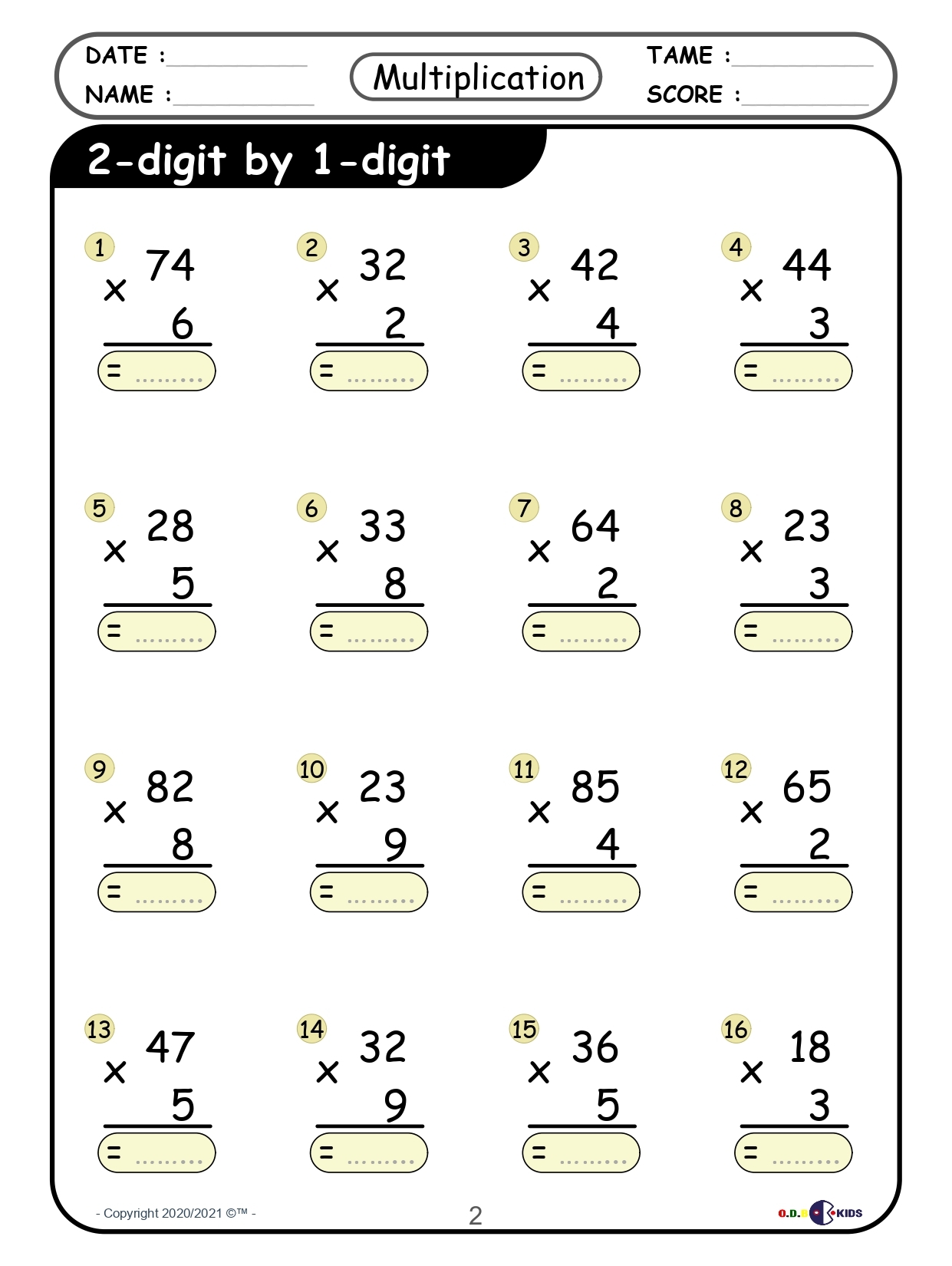 Multi Digit Multiplication Mastery Worksheets From 2 Digit To 4 Digit Operation Made By Teachers Multi Digit Multiplication Mastery Worksheets From 2 Digit To 4 Digit Operation Made By Teachers