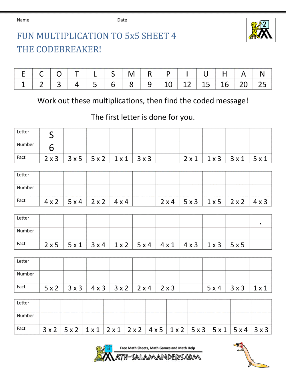 Multiplication To 5x5 Worksheets For 2nd Grade Multiplication To 5x5 Worksheets For 2nd Grade